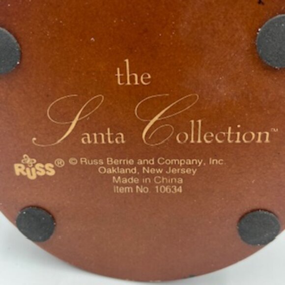 Vintage Russ Santa Collection Fireman Santa Figurine Christmas Turnouts & Bear - Picture 8 of 10